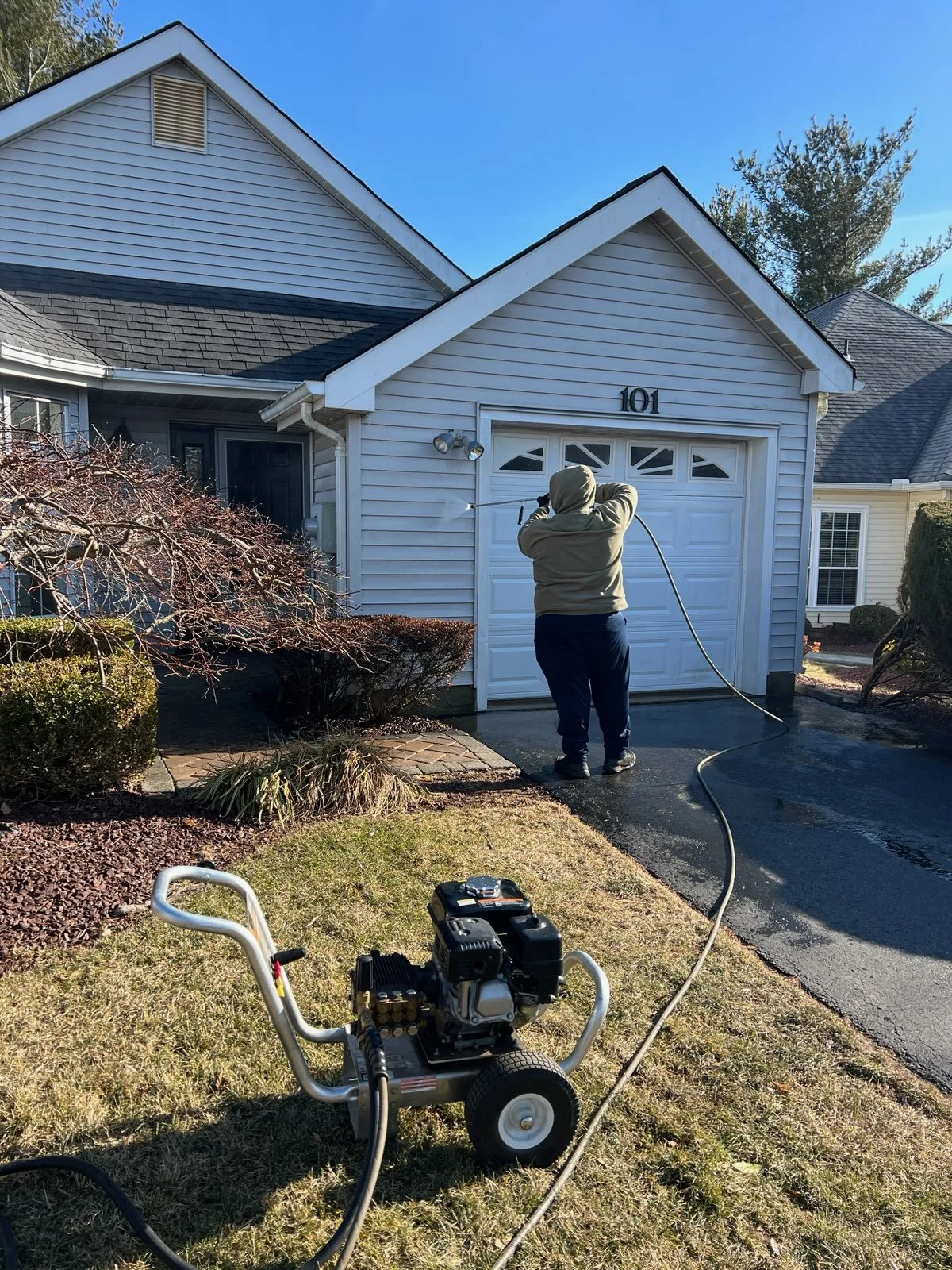 Professional power washing